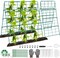 A-Frame Metal Cucumber Trellis for Raised Beds – 42 × 32 in Foldable Coated Steel Garden Trellis for Climbing Plants, Easy-Install Support for Vegetables, Fruits & Flowers